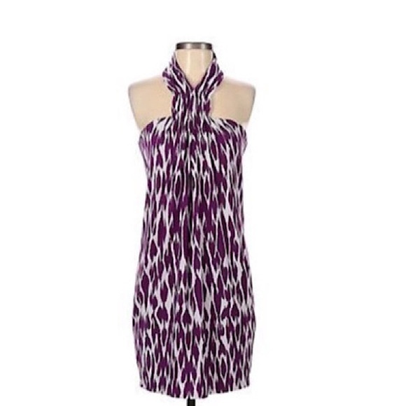 Laundry by Shelli Segal Halter Mini Print Dress - Picture 2 of 10
